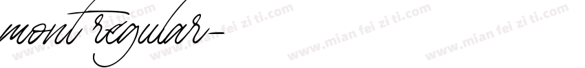 mont regular字体转换